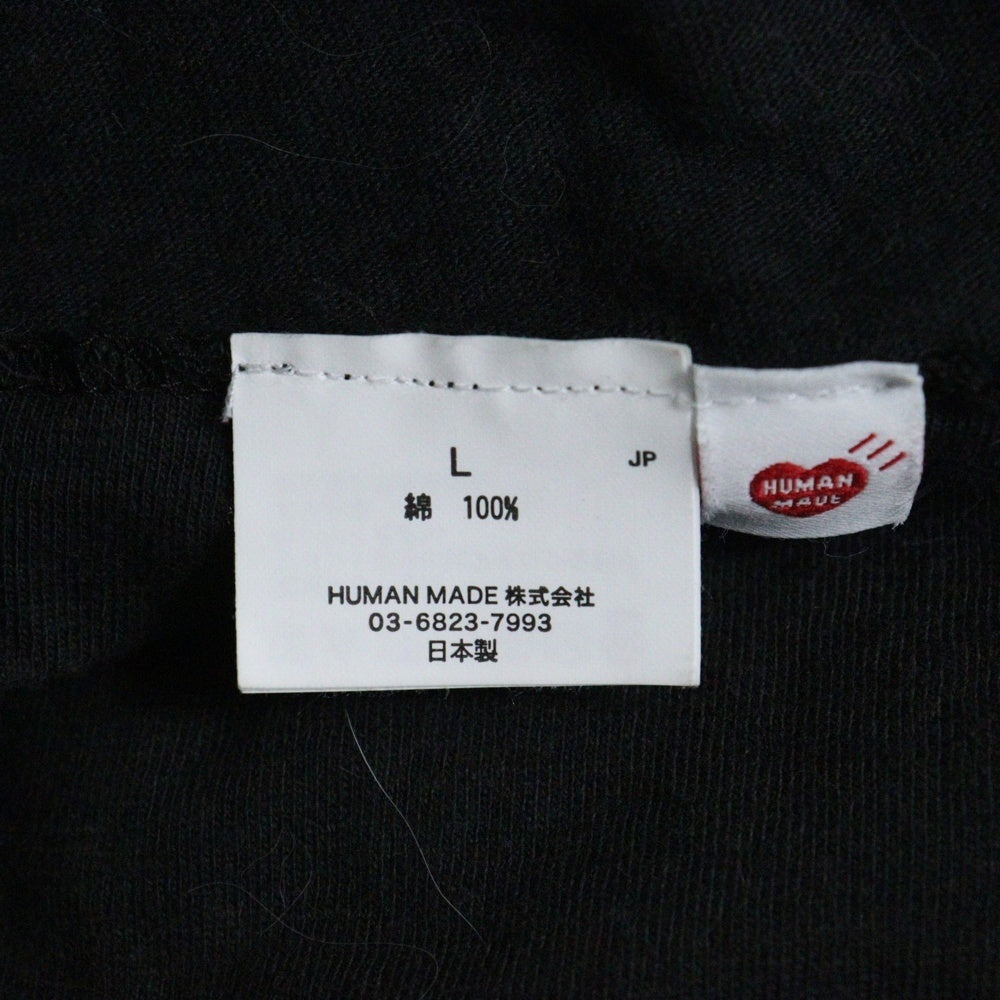 HUMAN MADE(ヒューマンメイド) Heart Badge T-Shirt ハートロゴ刺繍 半袖Tシャツ ブラック