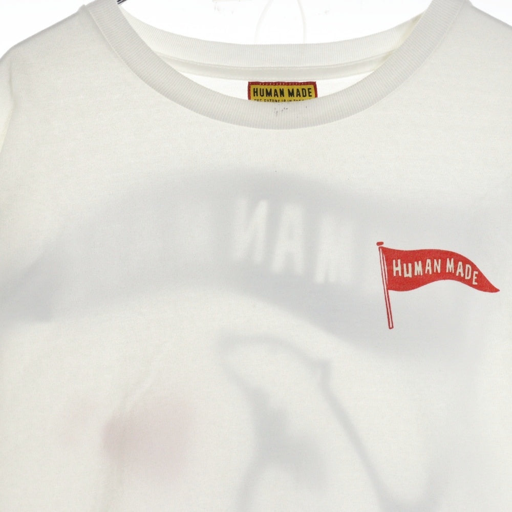 HUMAN MADE(ヒューマンメイド) 25SS Bear Flag T-Shirt ベアプリント半袖Tシャツ ホワイト