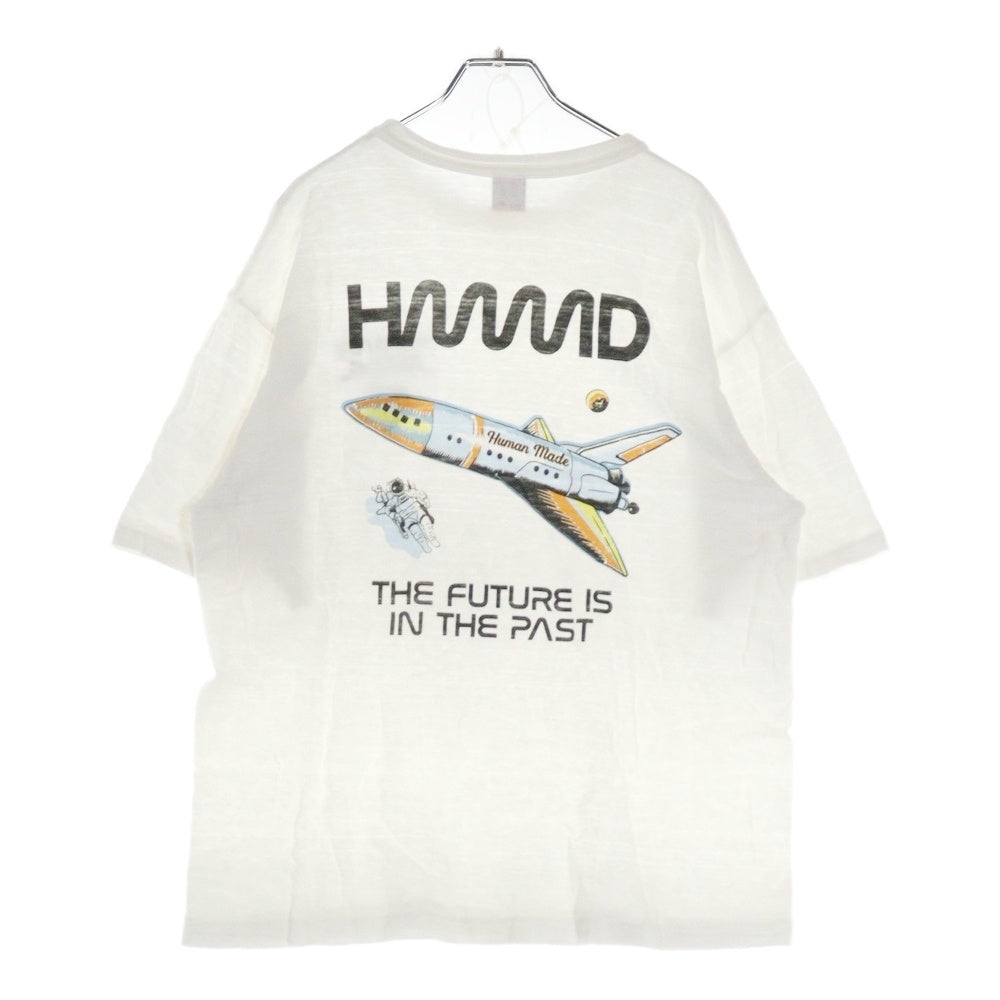 HUMAN MADE(ヒューマンメイド) Graphic T-Shirt バックロケットプリント 半袖Tシャツ ホワイト