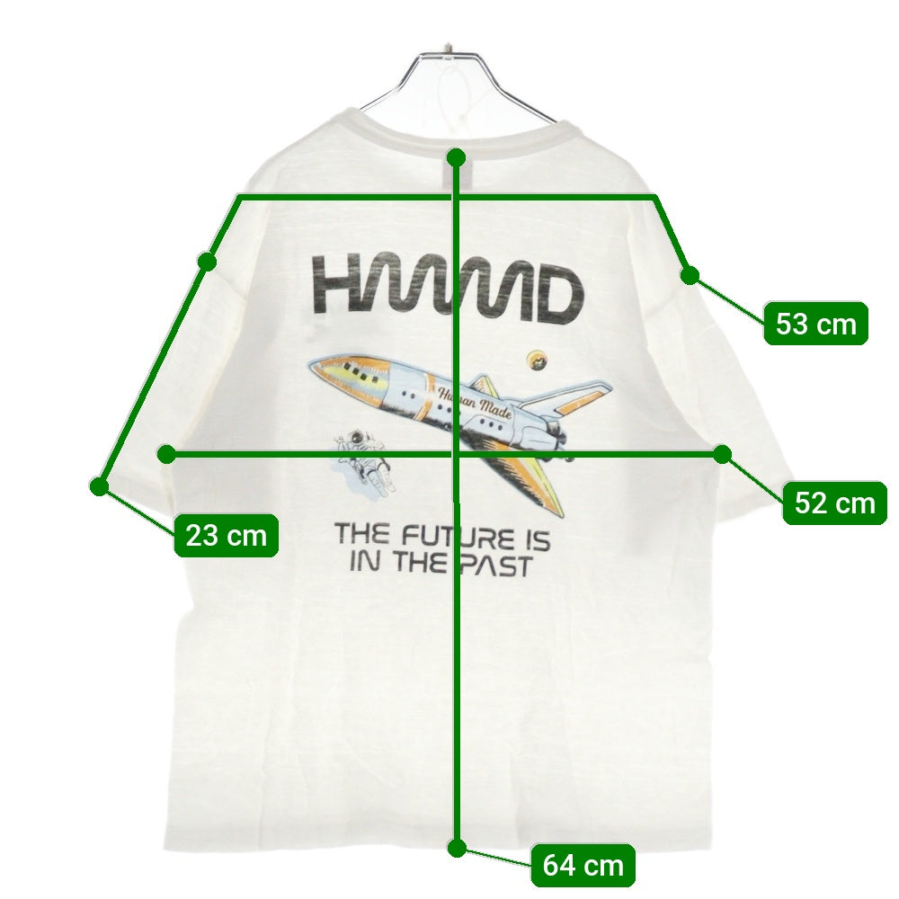 HUMAN MADE(ヒューマンメイド) Graphic T-Shirt バックロケットプリント 半袖Tシャツ ホワイト
