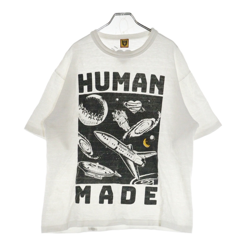 HUMAN MADE(ヒューマンメイド) Graphic T-Shirt フロントロケットプリント 半袖Tシャツ ホワイト