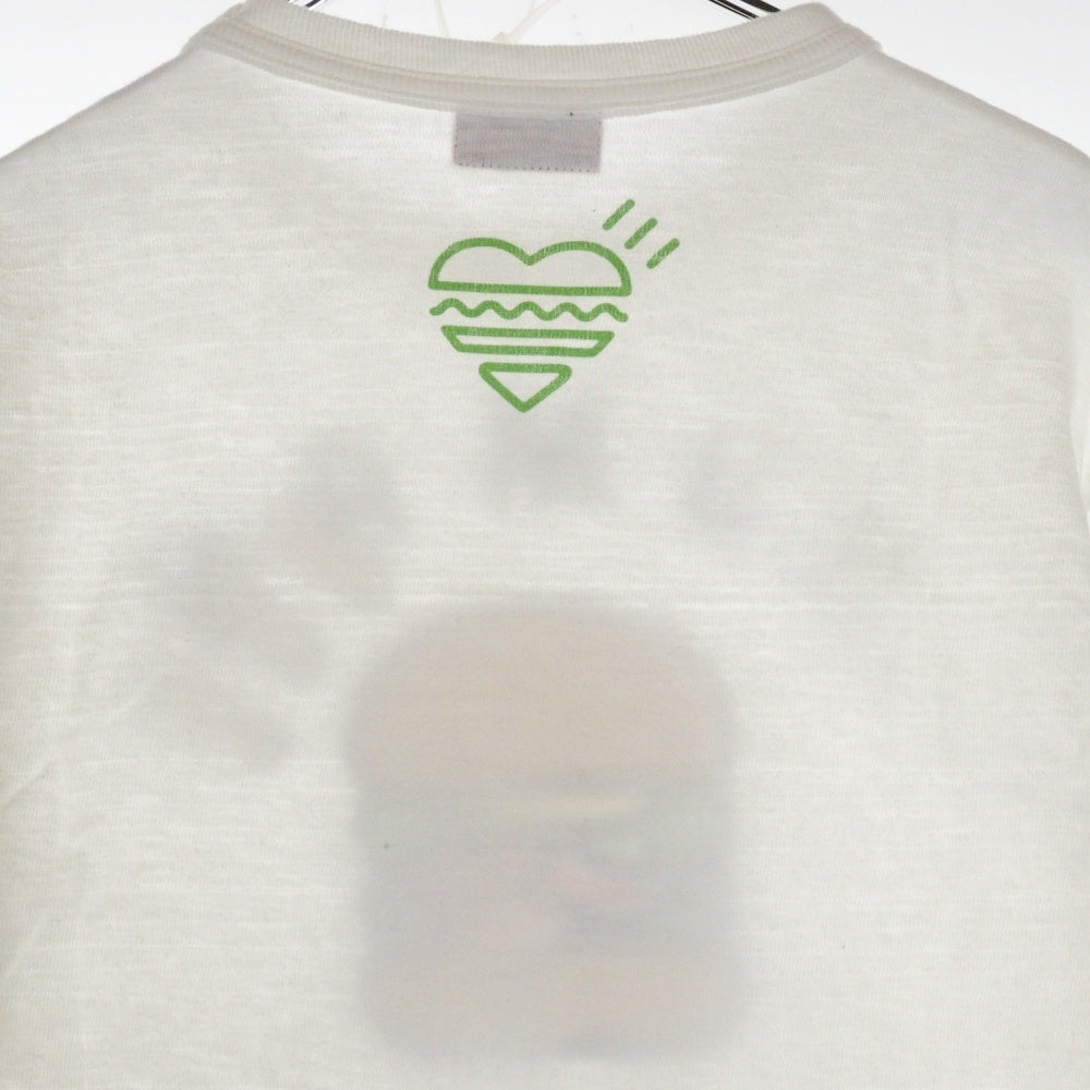 HUMAN MADE(ヒューマンメイド) Shake Shack T-Shirt シェイクシャック ハンバーガープリント 半袖Tシャツ ホワイト