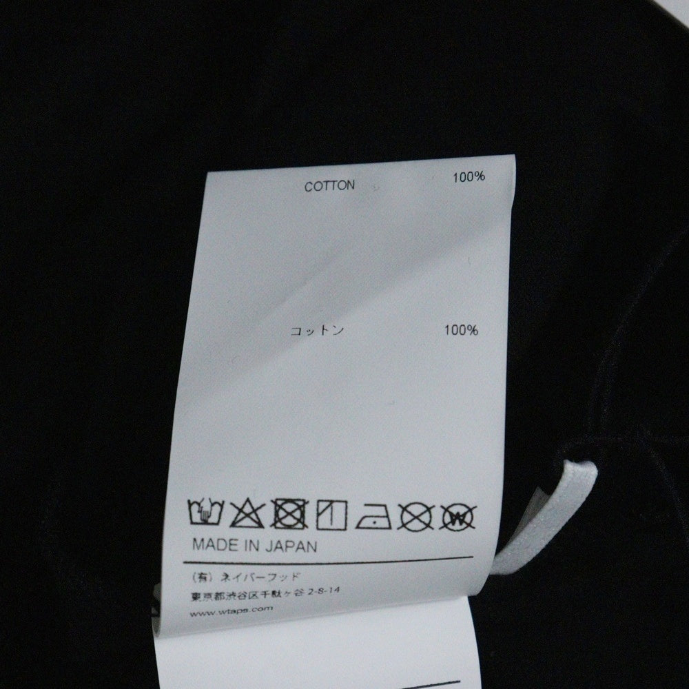 WTAPS(ダブルタップス) 24SS ×UNDERCOVER T-Shirt アンダーカバー 半袖Tシャツ ブラック 241ATUCD-CSM01S