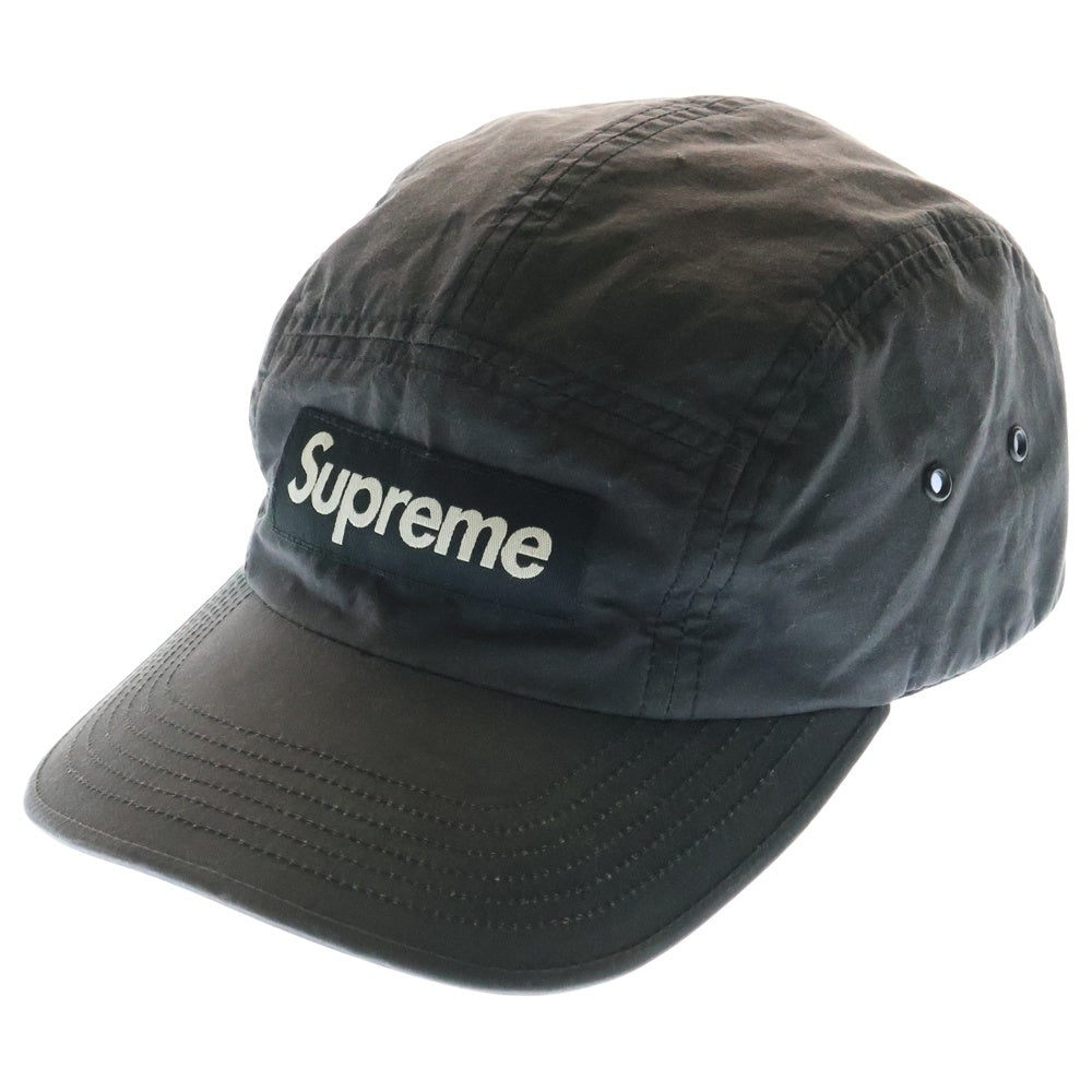 SUPREME(シュプリーム) 20SS ×Barbour Waxed Cotton Camp Cap バブアー ワックス キャンプキャップ 帽子 ブラック