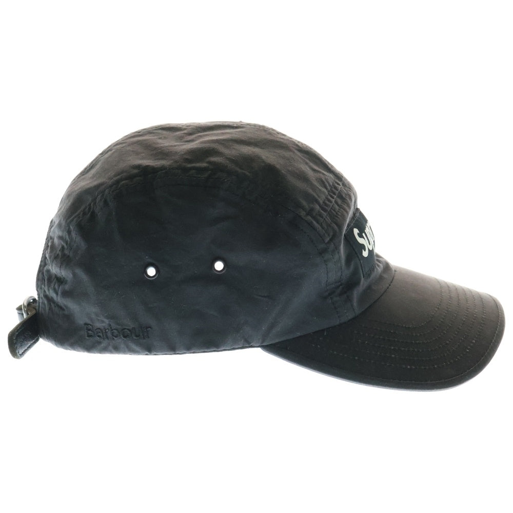 SUPREME(シュプリーム) 20SS ×Barbour Waxed Cotton Camp Cap バブアー ワックス キャンプキャップ 帽子 ブラック