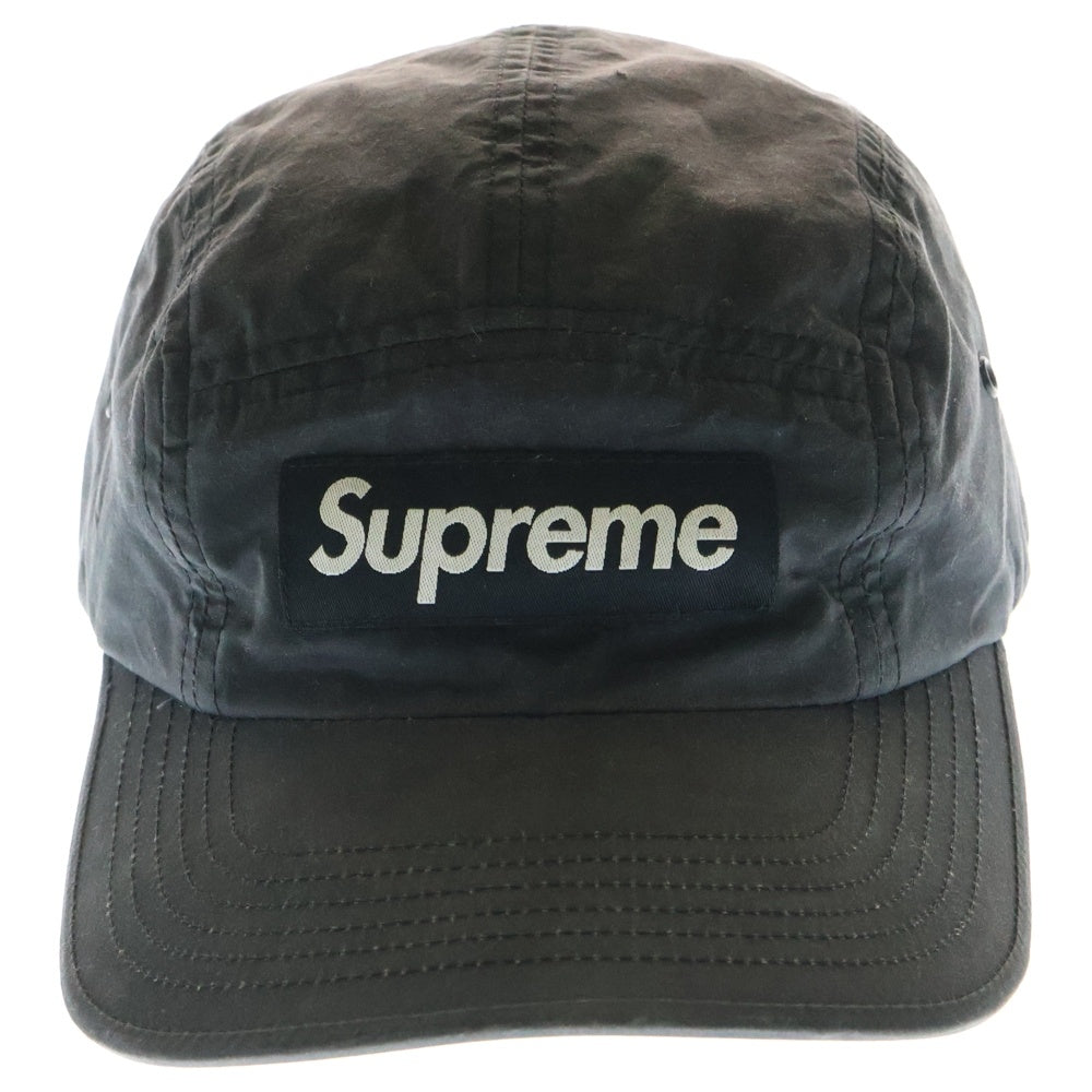 SUPREME(シュプリーム) 20SS ×Barbour Waxed Cotton Camp Cap バブアー ワックス キャンプキャップ 帽子 ブラック
