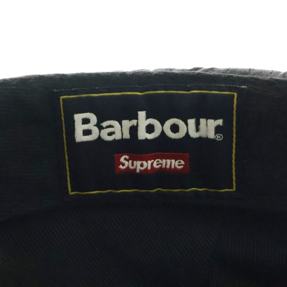 SUPREME(シュプリーム) 20SS ×Barbour Waxed Cotton Camp Cap バブアー ワックス キャンプキャップ 帽子 ブラック
