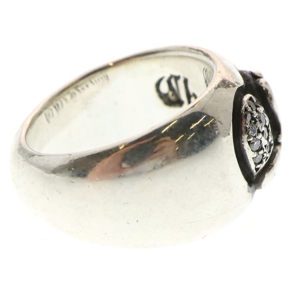 CHROME HEARTS(クロムハーツ) HEART IN BAND PAVE DIA ハートインバンドリングパヴェダイヤ シルバー