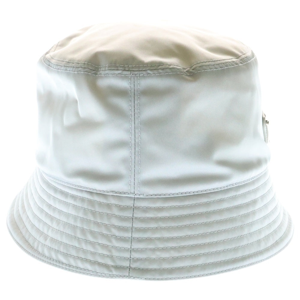 PRADA(プラダ) Re-Nylon リナイロン トライアングルロゴナイロンバケットハット 帽子 1HC137 グレー