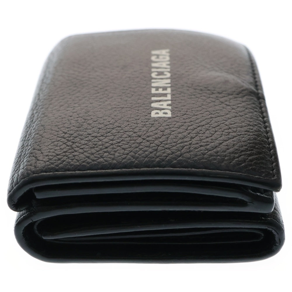 BALENCIAGA(バレンシアガ) CASH MINI WALLET レザーウォレット 3つ折り財布 ブラック 594312