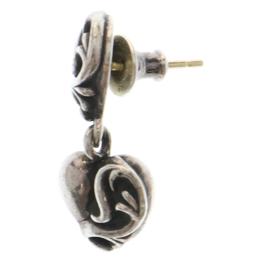 CHROME HEARTS(クロムハーツ) HEART DRP 2連ハートドロップ ピアス シルバー
