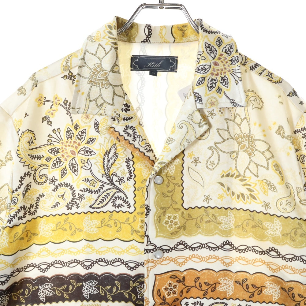 KITH(キス) 25SS Panelled Bandana Thompson Camp Collar Shirt パネルバンダナ トンプソン キャンプカラー 半袖シャツ マルチ 25-051-060-0040