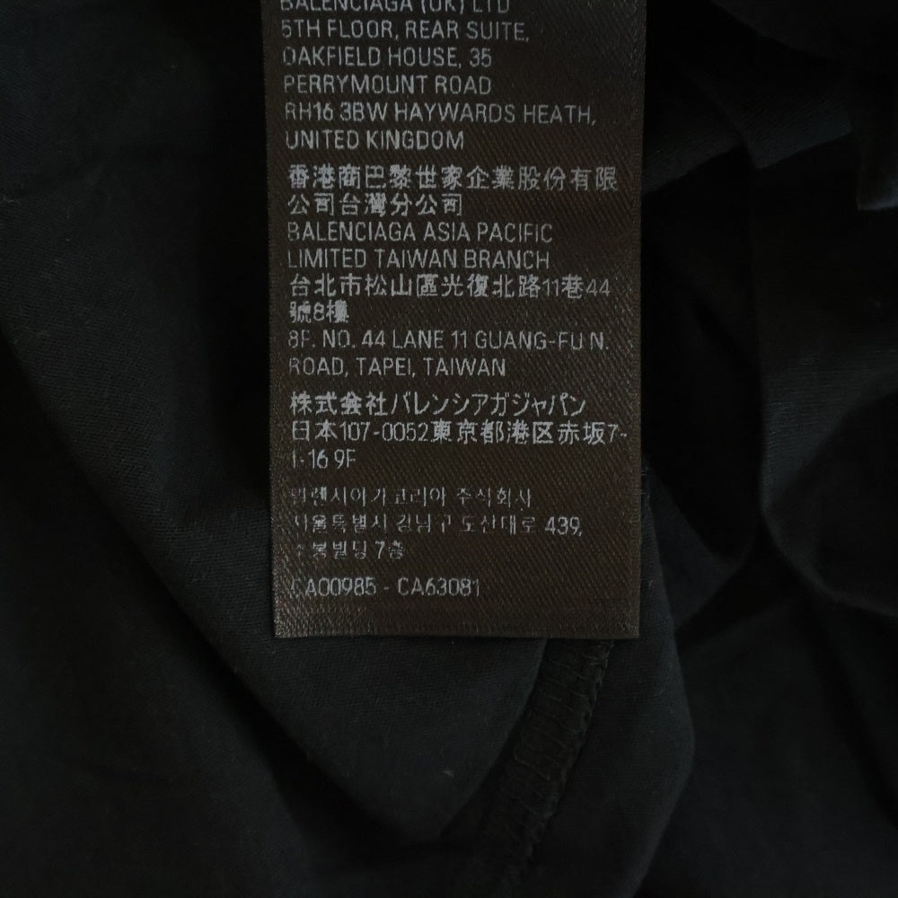 BALENCIAGA(バレンシアガ) Inside Out T-Shirt インサイドアウトロゴ 半袖Tシャツ ブラック 787358 TQVJ4