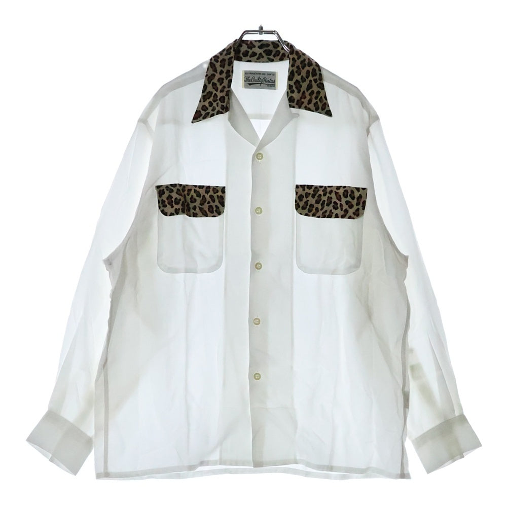 WACKO MARIA(ワコマリア) 23AW TWO-TONE 50'S SHIRT ツートーン 長袖シャツ ホワイト 23FW-WMS-OC11