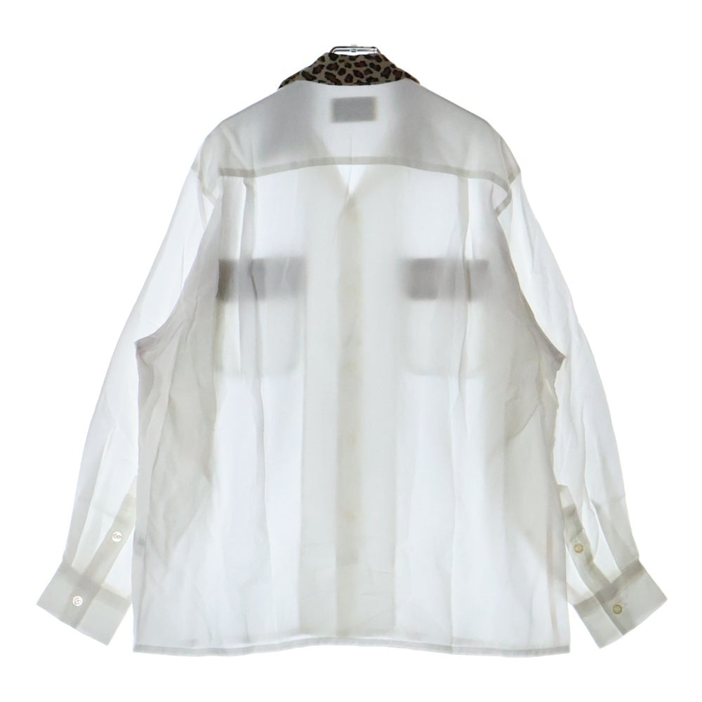 WACKO MARIA(ワコマリア) 23AW TWO-TONE 50'S SHIRT ツートーン 長袖シャツ ホワイト 23FW-WMS-OC11