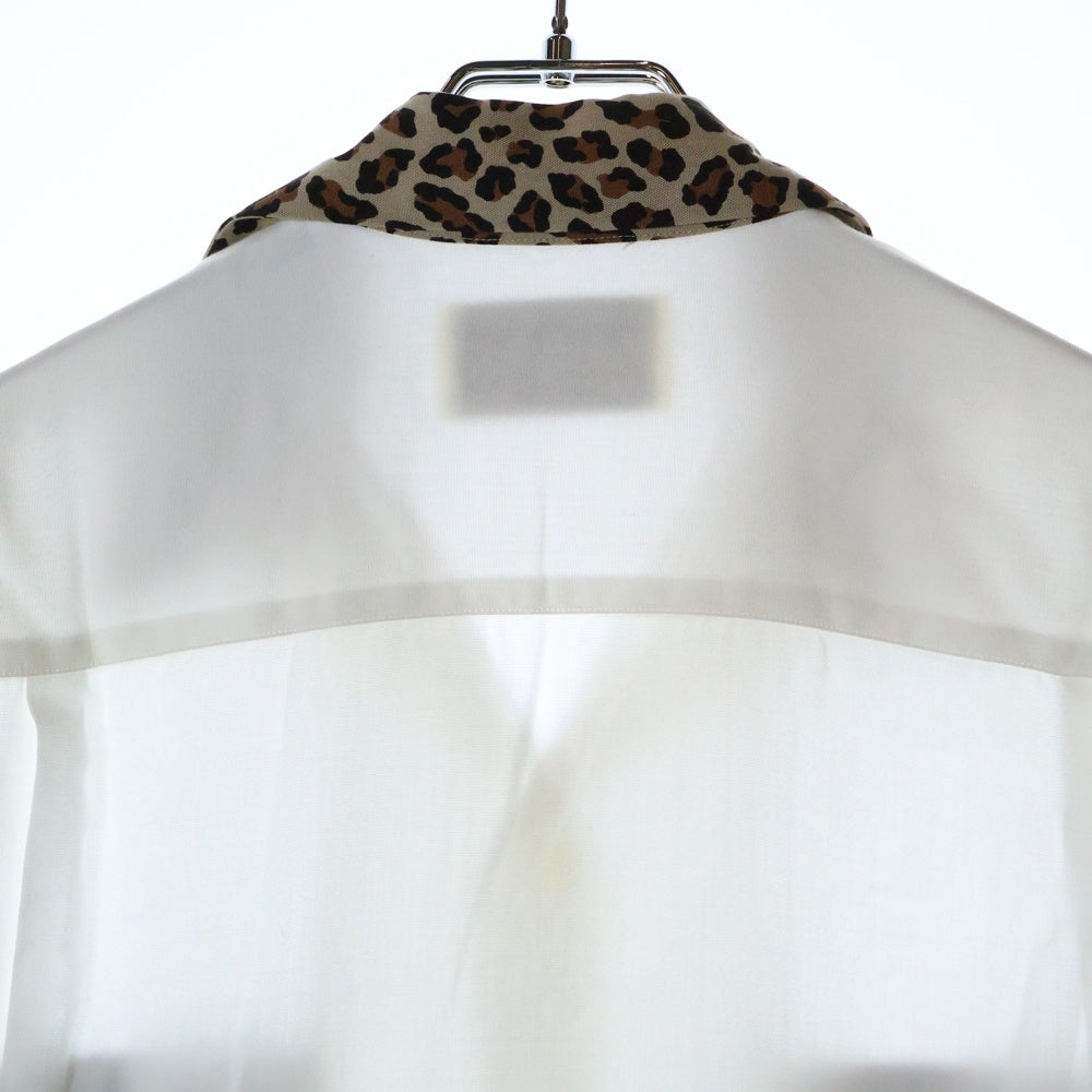 WACKO MARIA(ワコマリア) 23AW TWO-TONE 50'S SHIRT ツートーン 長袖シャツ ホワイト 23FW-WMS-OC11