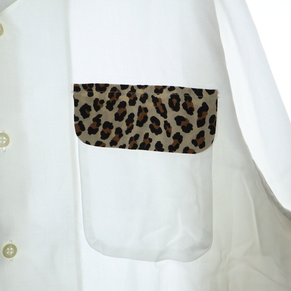 WACKO MARIA(ワコマリア) 23AW TWO-TONE 50'S SHIRT ツートーン 長袖シャツ ホワイト 23FW-WMS-OC11