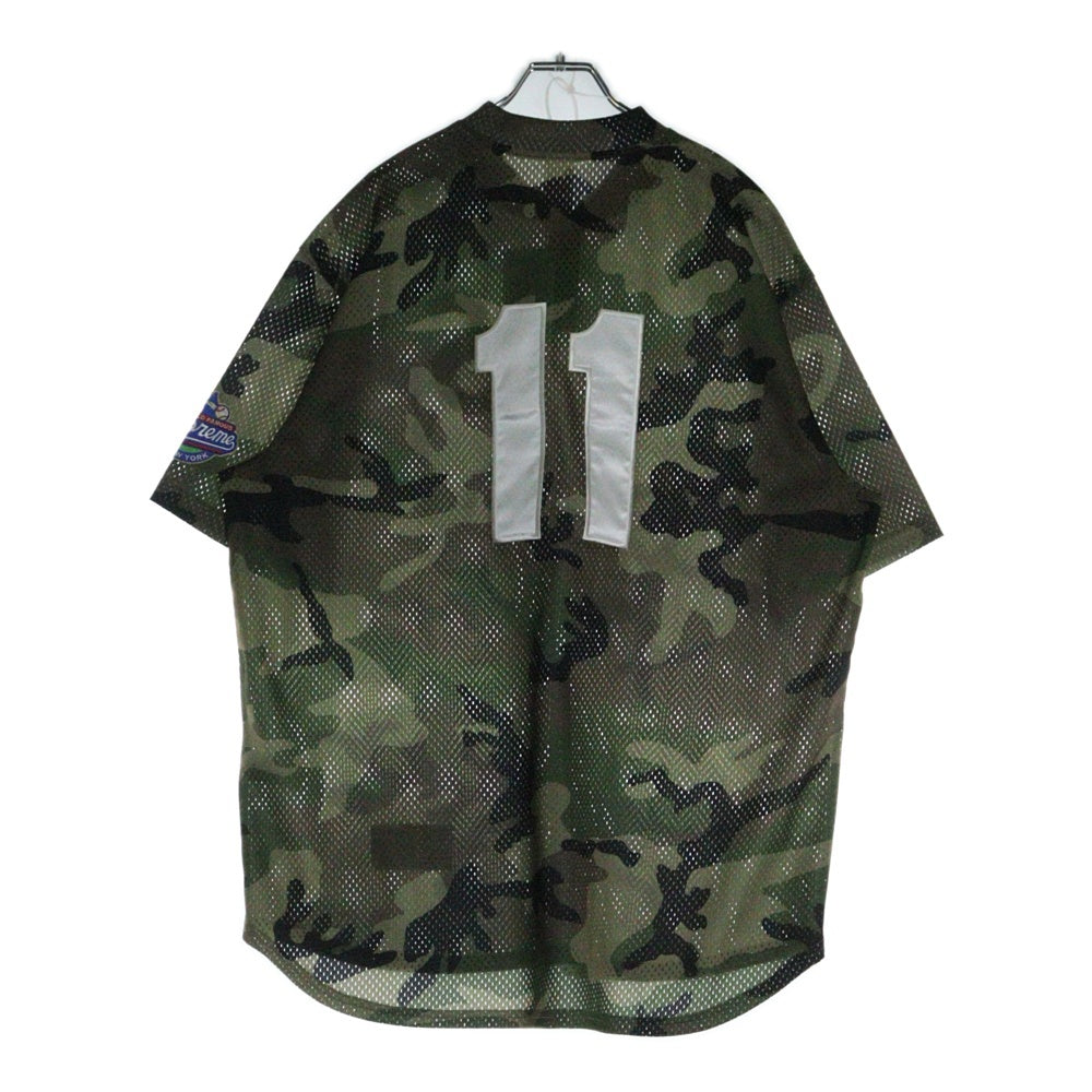 SUPREME(シュプリーム) 25SS S Logo Baseball Henley カモフラージュ 迷彩 Sロゴ ベースボールヘンリー 半袖シャツ カーキ