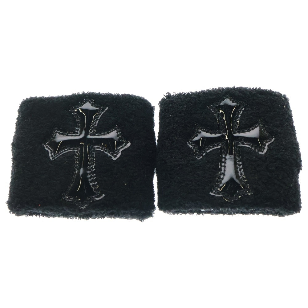 CHROME HEARTS(クロムハーツ) SWEATBAND WRIST エナメルクロスパッチリストバンド ブラック