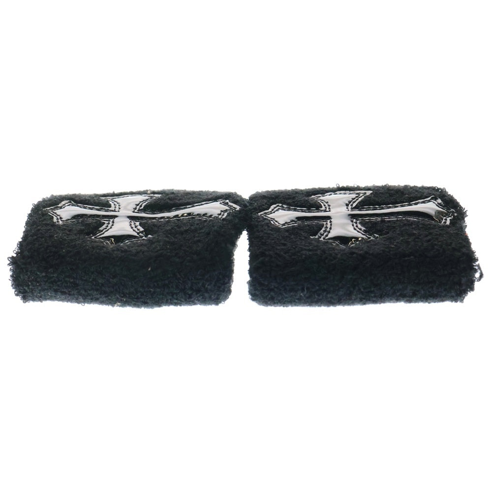 CHROME HEARTS(クロムハーツ) SWEATBAND WRIST エナメルクロスパッチリストバンド ブラック