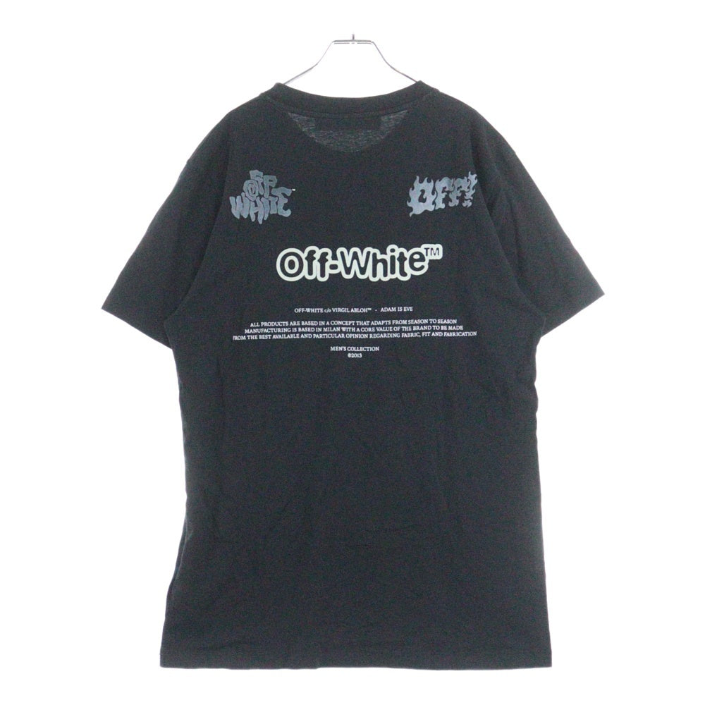 OFF-WHITE(オフホワイト) 21SS Adam Is Eve T-Shirt 半袖Tシャツ ブラック OMAA027S21JER014