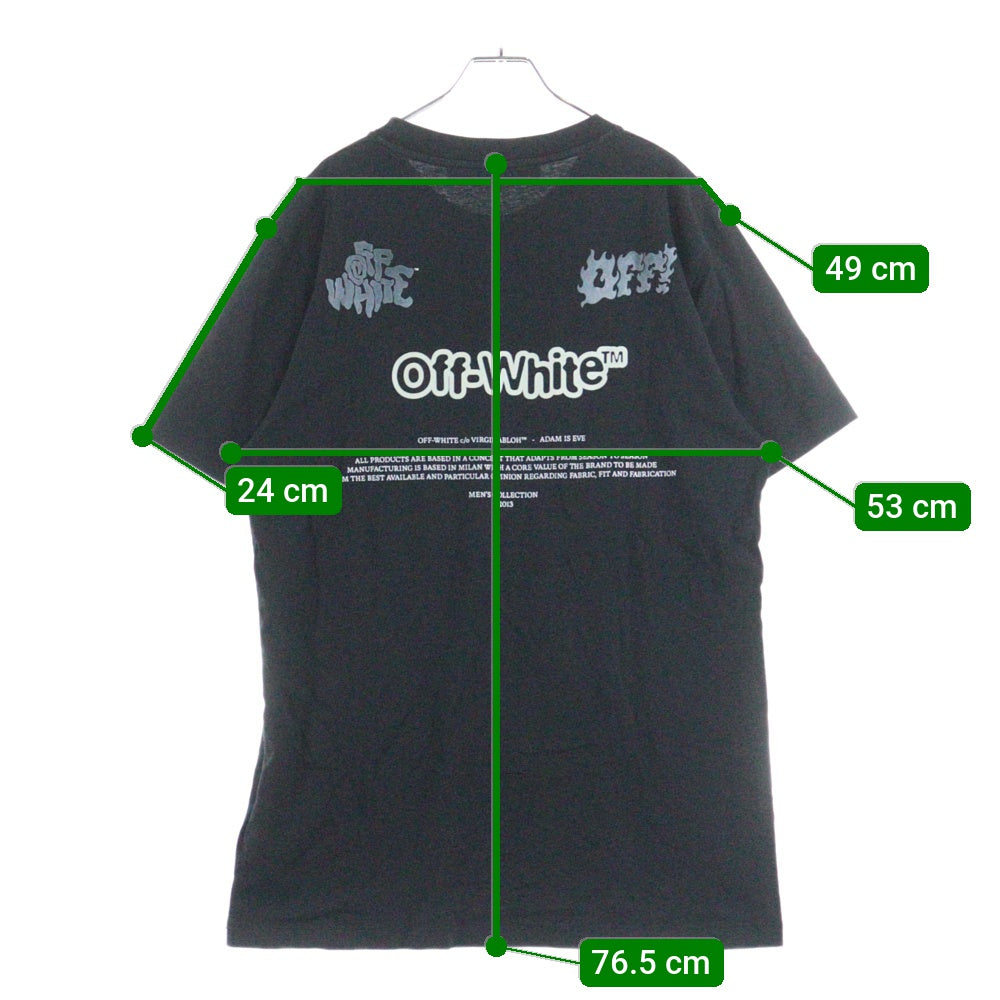 OFF-WHITE(オフホワイト) 21SS Adam Is Eve T-Shirt 半袖Tシャツ ブラック OMAA027S21JER014