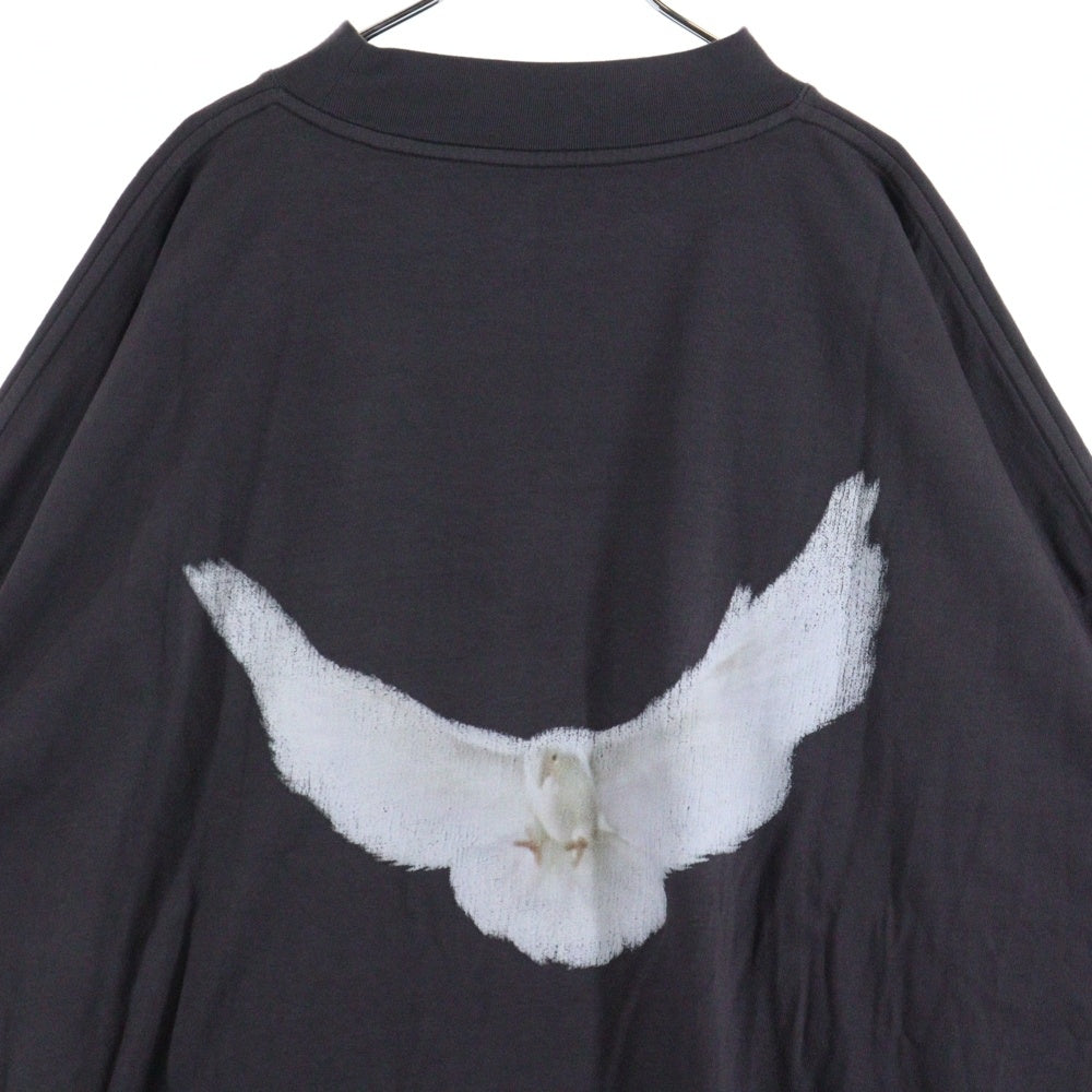 Yeezy Gap Engineered by Balenciaga(イージー ギャップ エンジニアードバイ バレンシアガ) DOVE 3/4 SLEEVE T SHIRT オーバーサイズ 半袖Tシャツ グレー