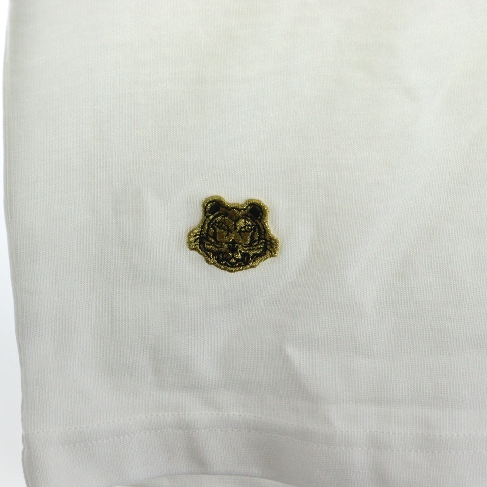 KENZO(ケンゾー) Climbing Tiger Cotton T-Shirt タイガー刺繍 半袖Tシャツ ホワイト FC55TS082CSB