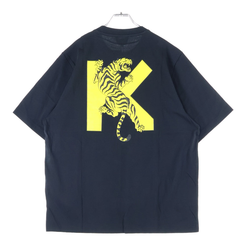 KENZO(ケンゾー) Relaxed Fit Large Kenzo Tiger T-Shirt タイガープリント 半袖Tシャツ ブラック FC55TS2014SA