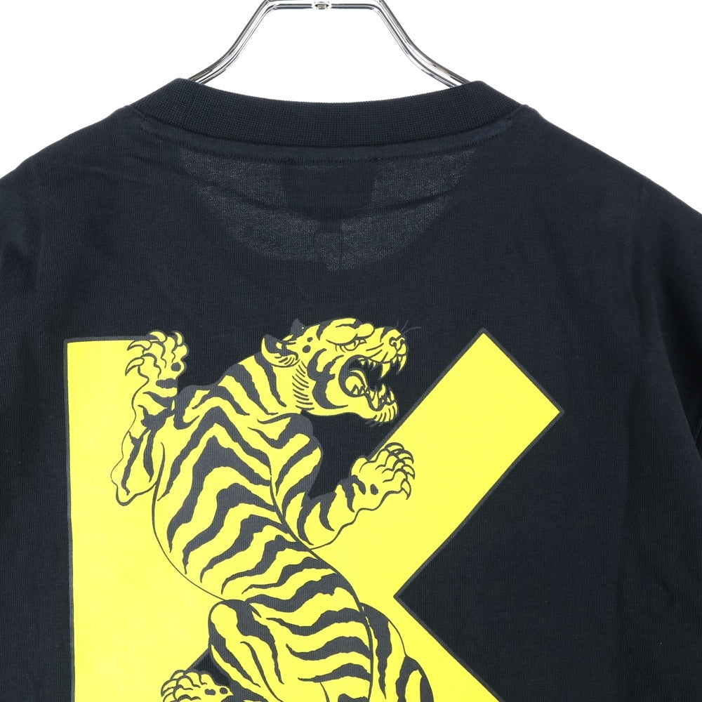 KENZO(ケンゾー) Relaxed Fit Large Kenzo Tiger T-Shirt タイガープリント 半袖Tシャツ ブラック FC55TS2014SA