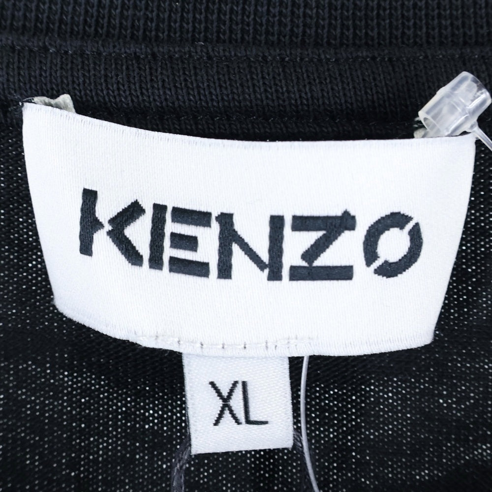 KENZO(ケンゾー) Relaxed Fit Large Kenzo Tiger T-Shirt タイガープリント 半袖Tシャツ ブラック FC55TS2014SA