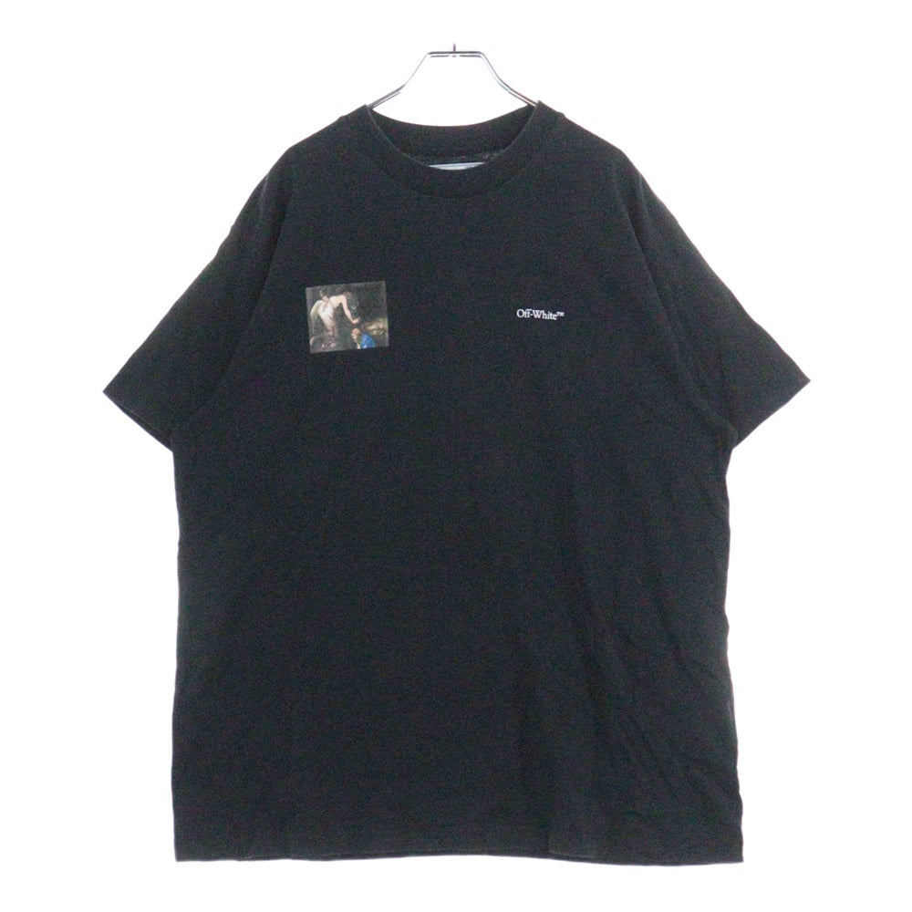 OFF-WHITE(オフホワイト) 20AW Caravaggio Angel Over T-Shirt カラヴァッジョ オーバーサイズ半袖Tシャツ ブラック OMAA038E20JER006