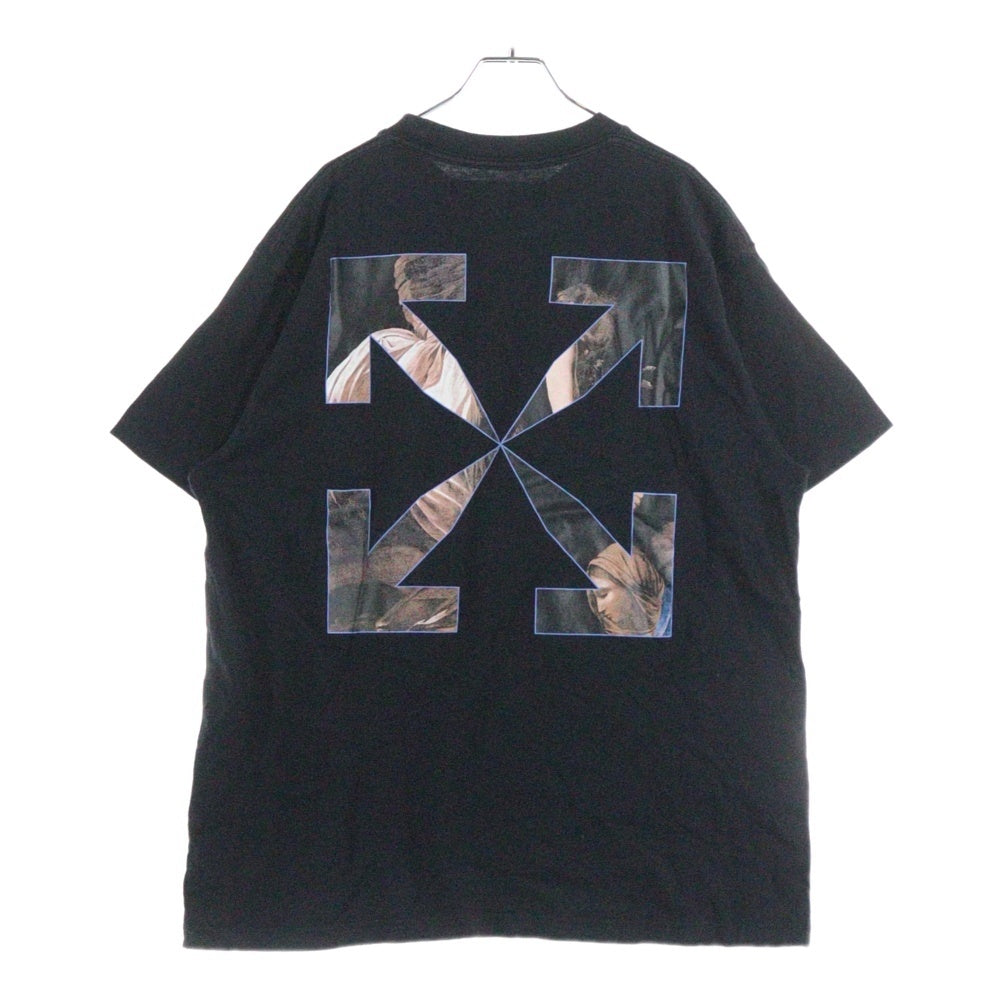 OFF-WHITE(オフホワイト) 20AW Caravaggio Angel Over T-Shirt カラヴァッジョ オーバーサイズ半袖Tシャツ ブラック OMAA038E20JER006