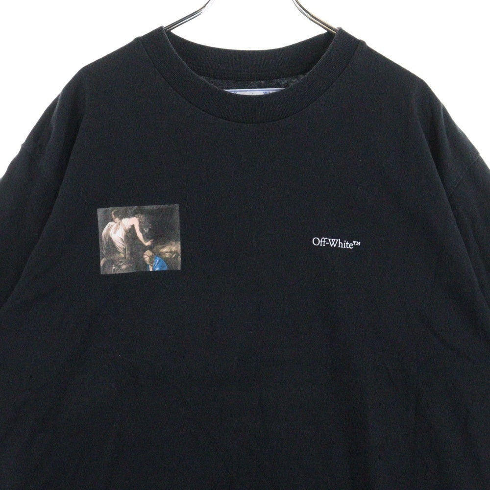 OFF-WHITE(オフホワイト) 20AW Caravaggio Angel Over T-Shirt カラヴァッジョ オーバーサイズ半袖Tシャツ ブラック OMAA038E20JER006