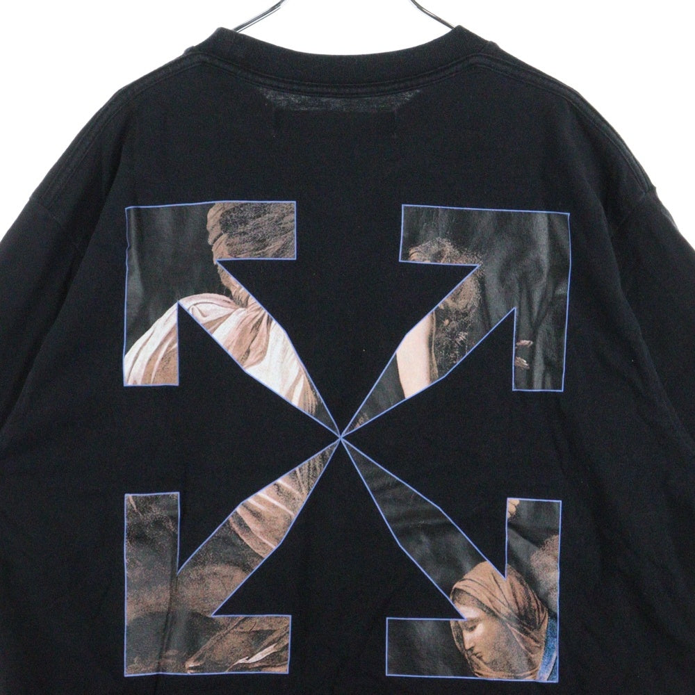 OFF-WHITE(オフホワイト) 20AW Caravaggio Angel Over T-Shirt カラヴァッジョ オーバーサイズ半袖Tシャツ ブラック OMAA038E20JER006