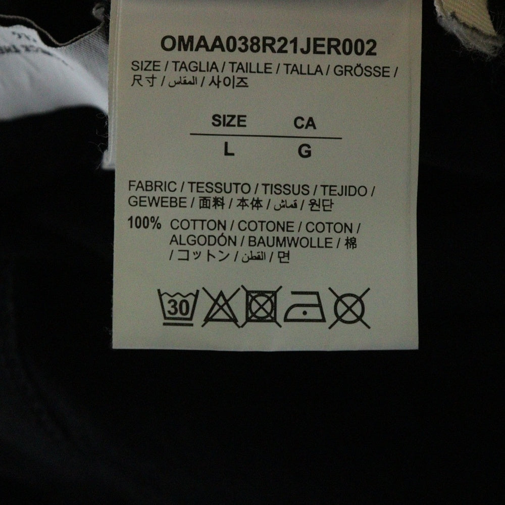 OFF-WHITE(オフホワイト) 21SS Maker Over T-Shirt オーバーサイズ 半袖Tシャツ ブラック OMAA038R21JER002