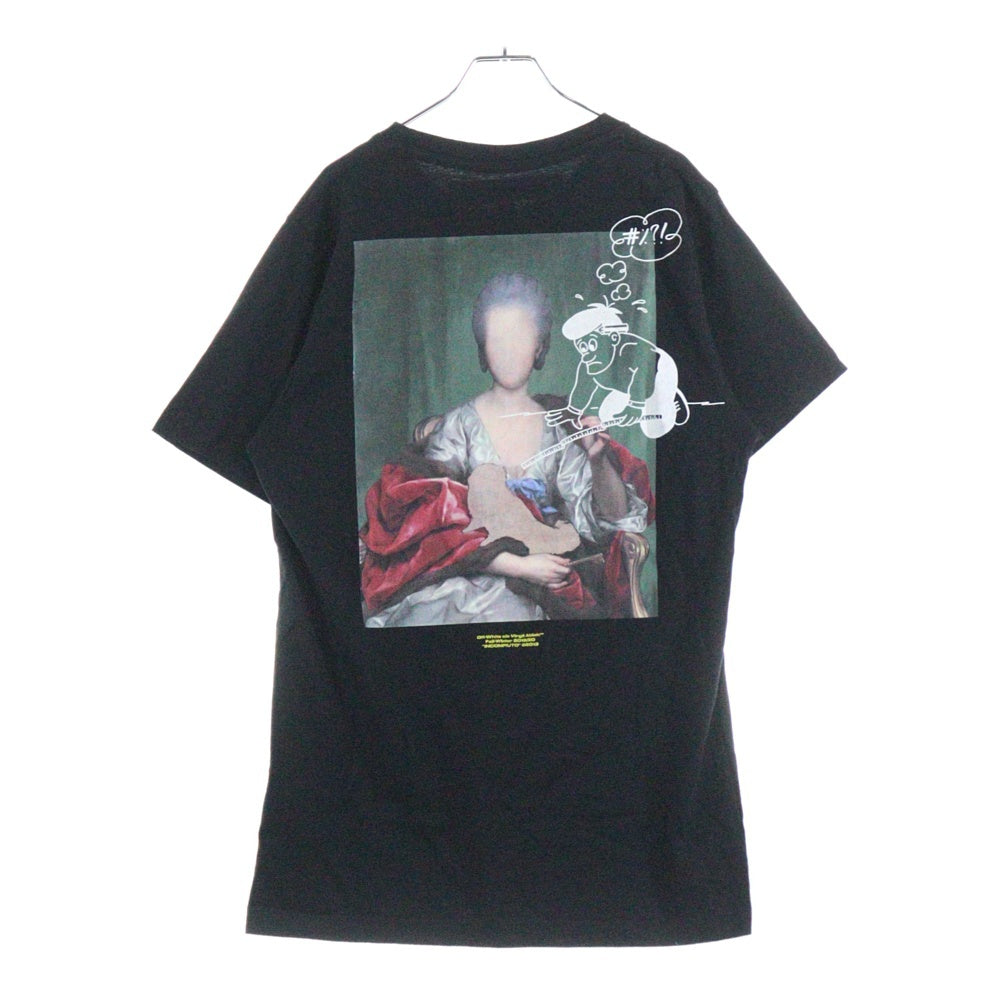 OFF-WHITE(オフホワイト) 19AW Maria de Silva T-shirt マリア デ シルヴァ 半袖Tシャツ ブラック OMAA027E19185005