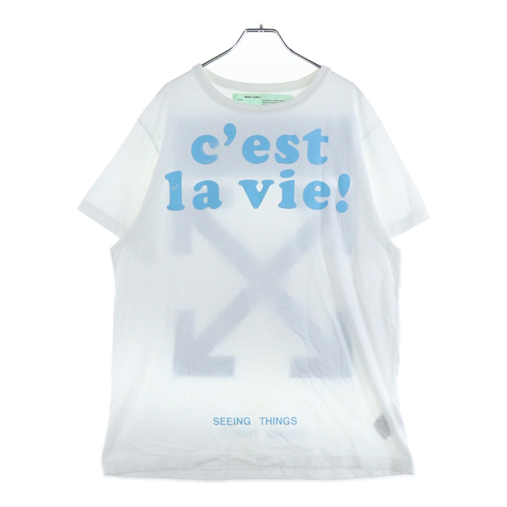 OFF-WHITE(オフホワイト) 17AW c'est la vie T-shirt 半袖Tシャツ ホワイト OMAA002F17185075