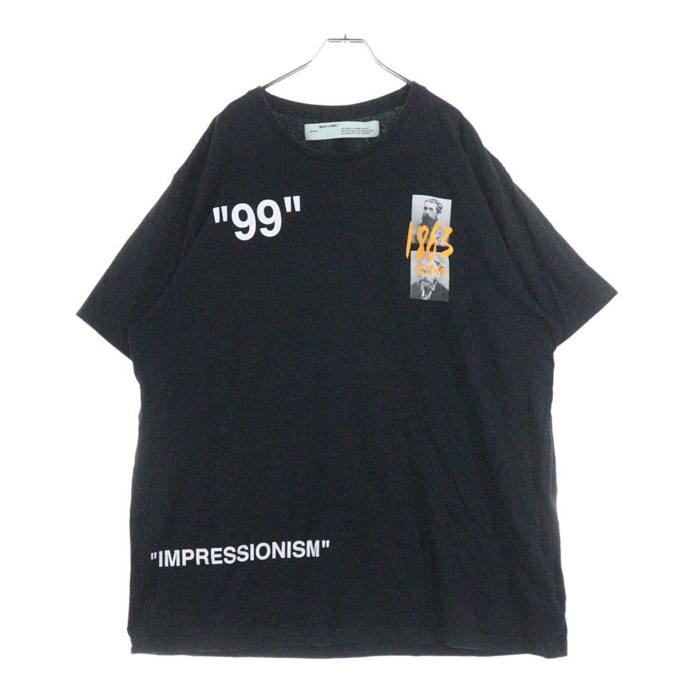 OFF-WHITE(オフホワイト) 19SS Summer Over T-shirt オーバーサイズ半袖Tシャツ ブラック OMAA038R19185009