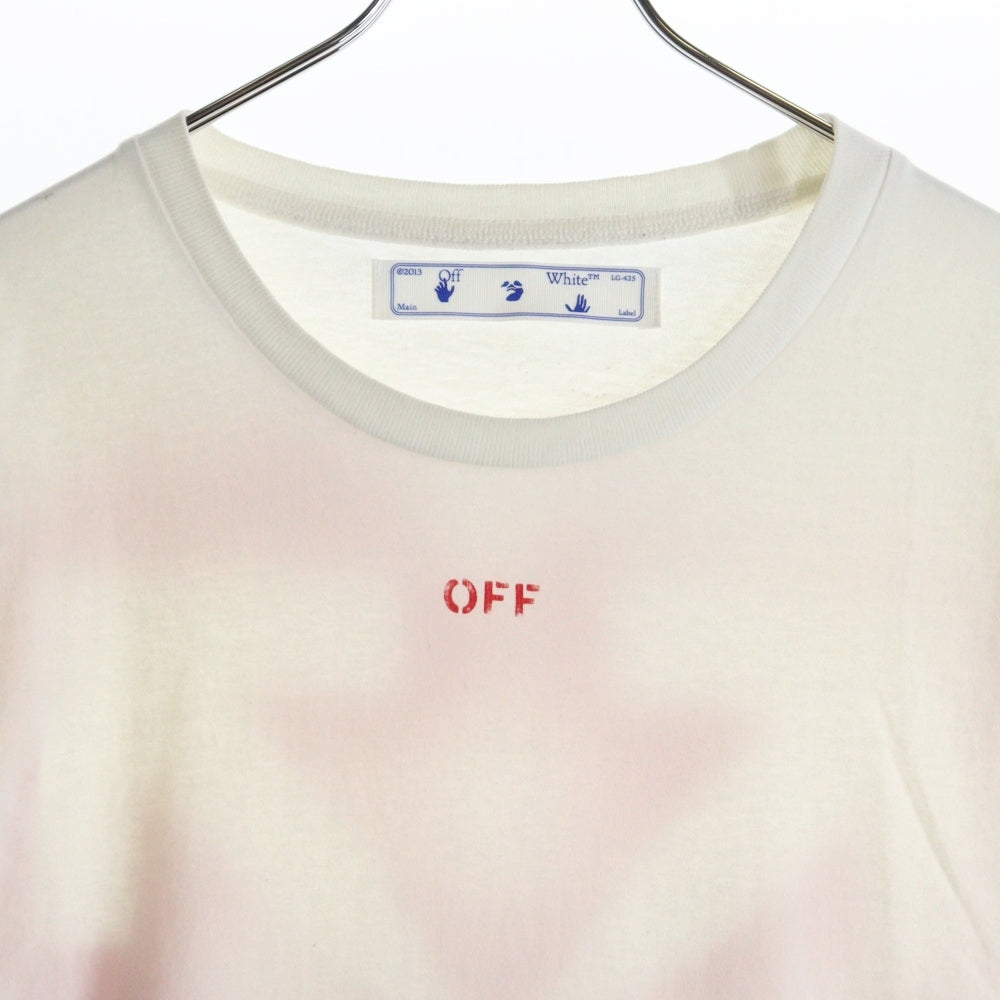OFF-WHITE(オフホワイト) 20AW Spray Arrow L/S T-shirt 長袖Tシャツ ロンT ホワイト OMAB001E20JER004