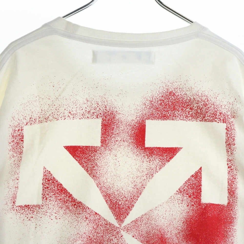 OFF-WHITE(オフホワイト) 20AW Spray Arrow L/S T-shirt 長袖Tシャツ ロンT ホワイト OMAB001E20JER004