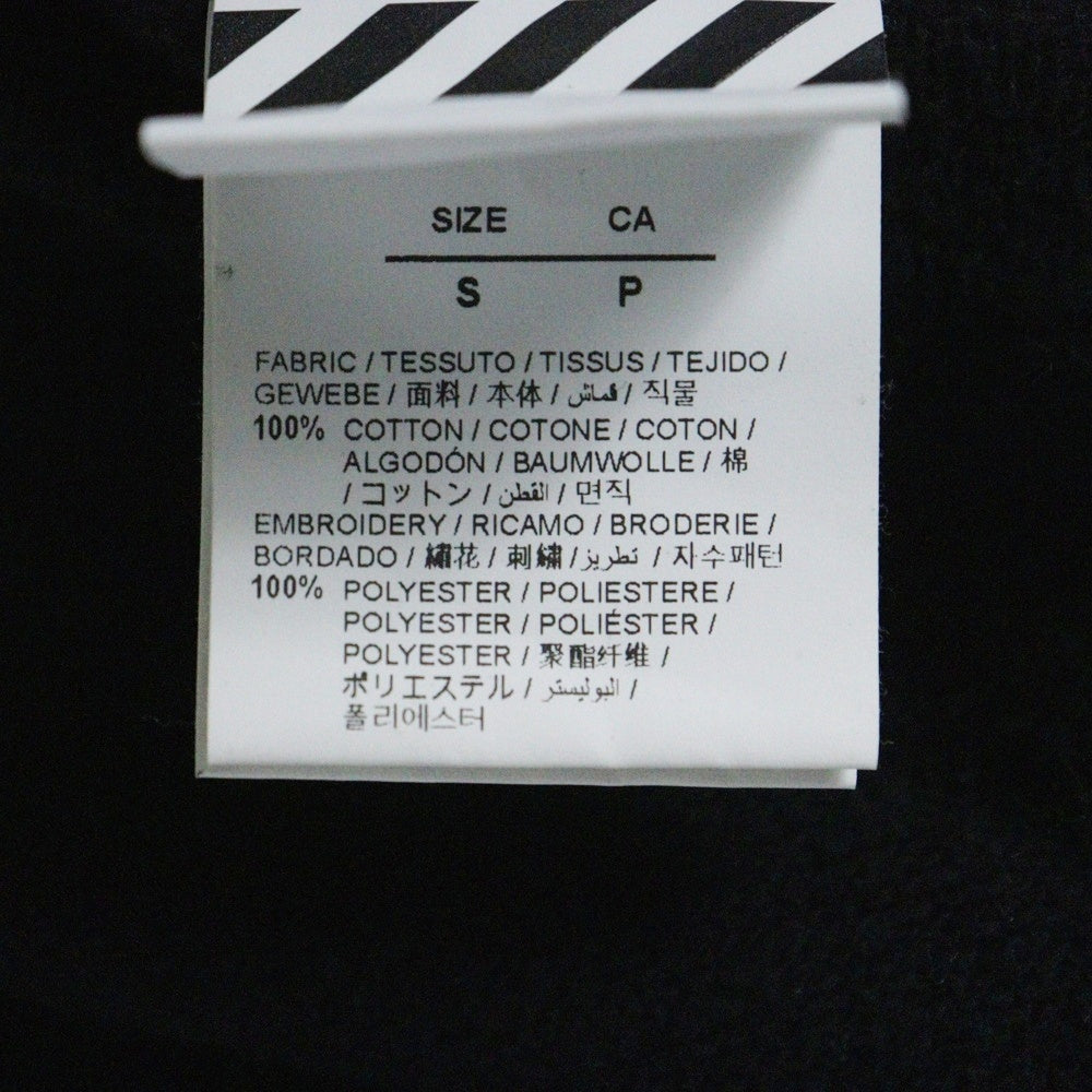 OFF-WHITE(オフホワイト) 20SS Mainlabel Sweatshorts 刺繍ハーフパンツ ショーツ ブラック OMCI006S20E30013