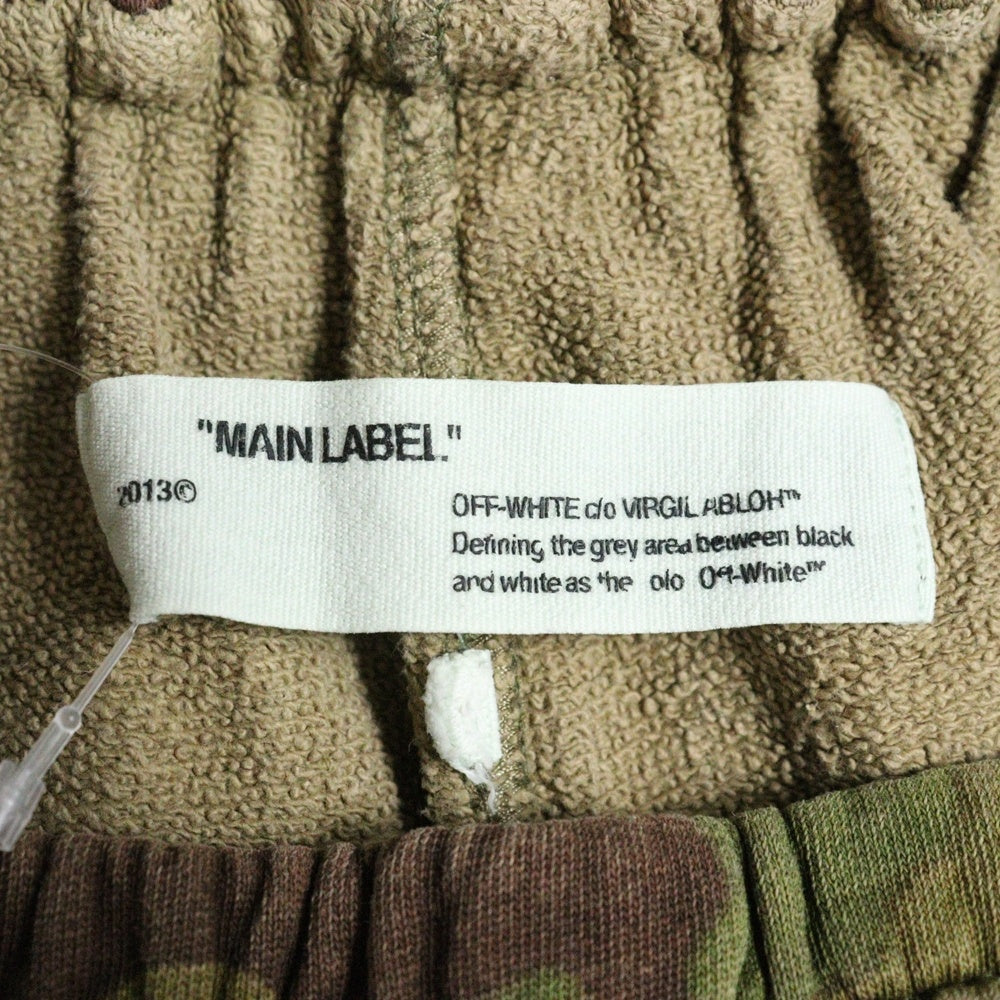 OFF-WHITE(オフホワイト) 17AW Camouflage Sweatshorts カモフラージュ 迷彩ハーフパンツ ショーツ カーキ OMCB009F17601029