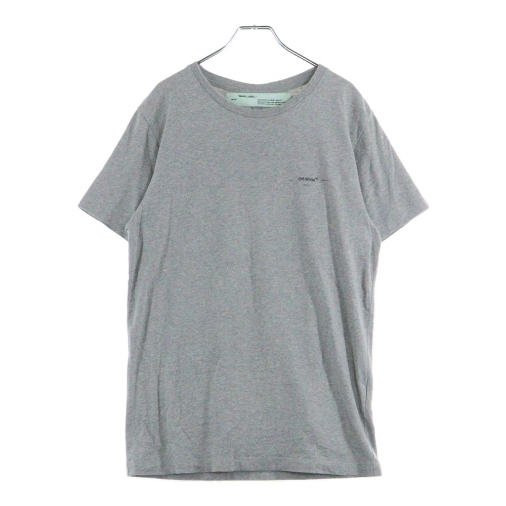 OFF-WHITE(オフホワイト) 18AW Yellow Arrows T-Shirt 半袖Tシャツ グレー OMAA027E18185025