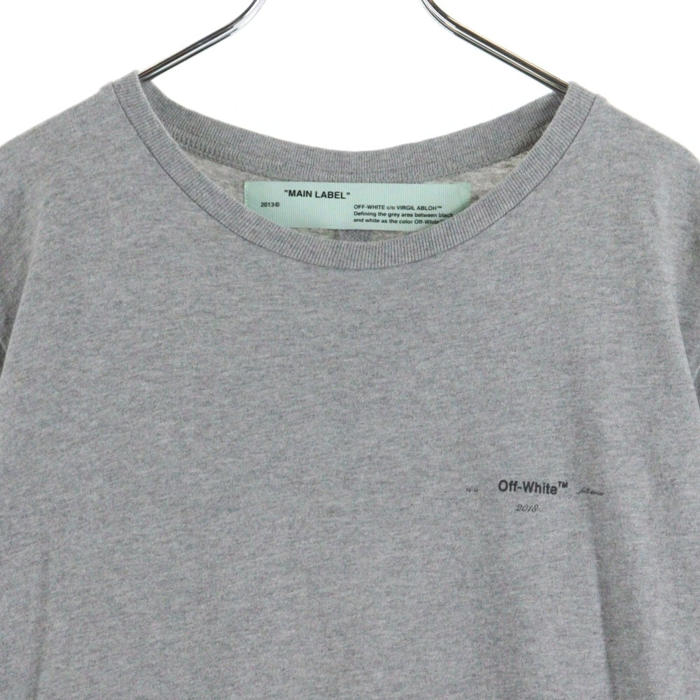 OFF-WHITE(オフホワイト) 18AW Yellow Arrows T-Shirt 半袖Tシャツ グレー OMAA027E18185025