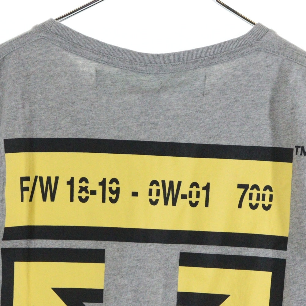 OFF-WHITE(オフホワイト) 18AW Yellow Arrows T-Shirt 半袖Tシャツ グレー OMAA027E18185025