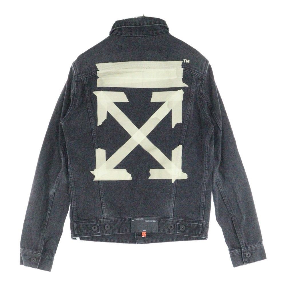 OFF-WHITE(オフホワイト) 20SS Tape Arrow Denim Jacket デニムジャケット ブラック OMYE005R20E54002