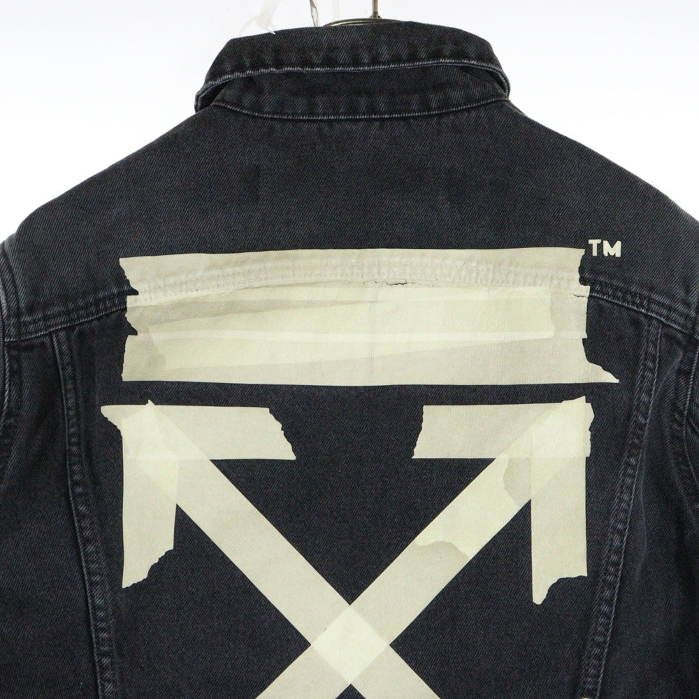OFF-WHITE(オフホワイト) 20SS Tape Arrow Denim Jacket デニムジャケット ブラック OMYE005R20E54002