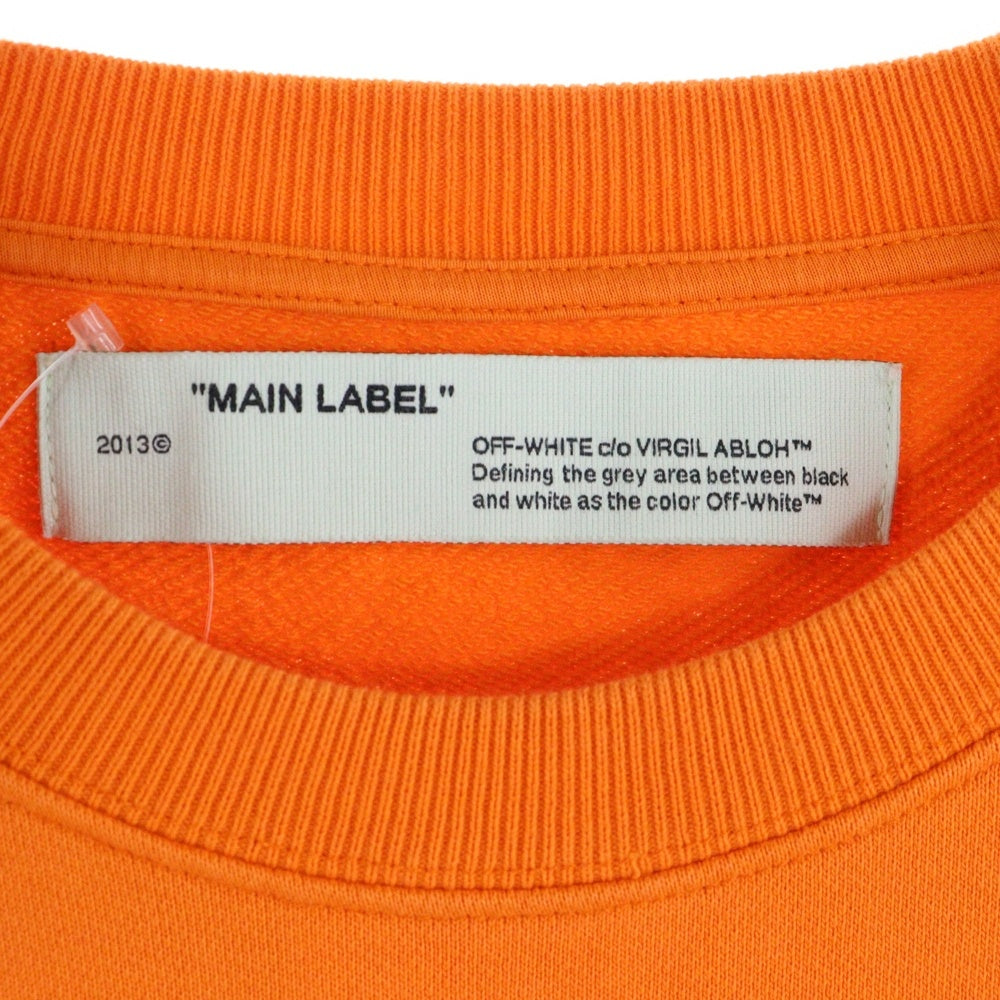 OFF-WHITE(オフホワイト) 20SS Swimming Sweatshirt クルーネックスウェットトレーナー オレンジ OWBA056R20003045