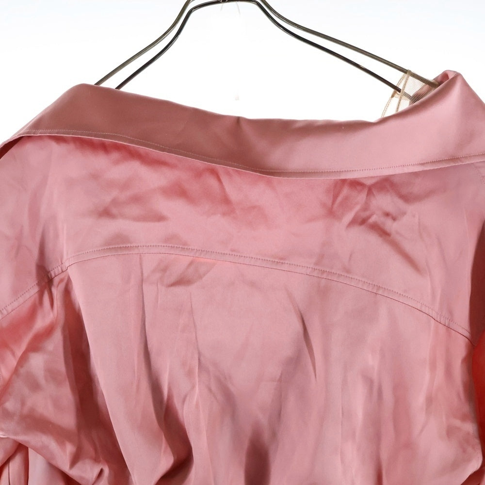 ALEXANDER WANG(アレキサンダーワン) Draped Corset Dress ドレープ シャツワンピース コルセット ドレス ピンク レディース 1WC3216386